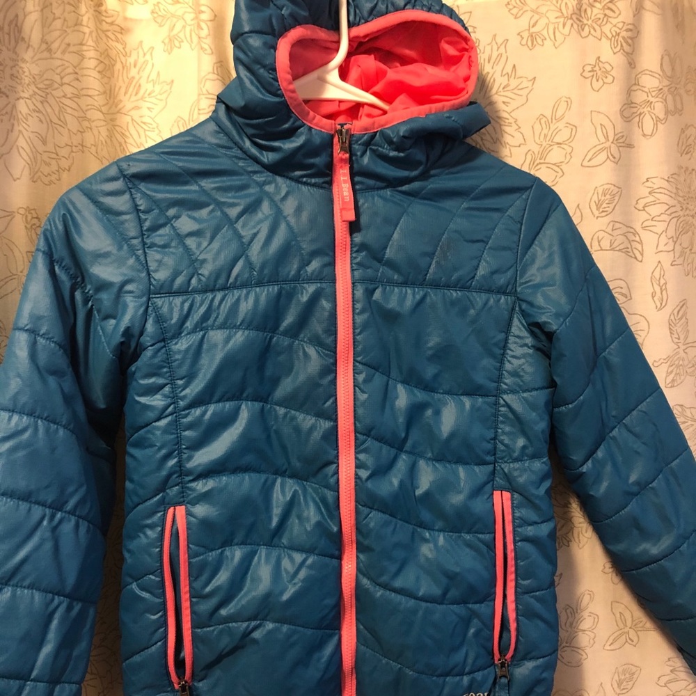EUC Girls L.L. Bean Down Coat with Hood